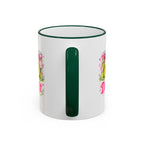 Dill With It Mug — Cute Pickle Jar Coffee Cup (Accent Rim & Handle)