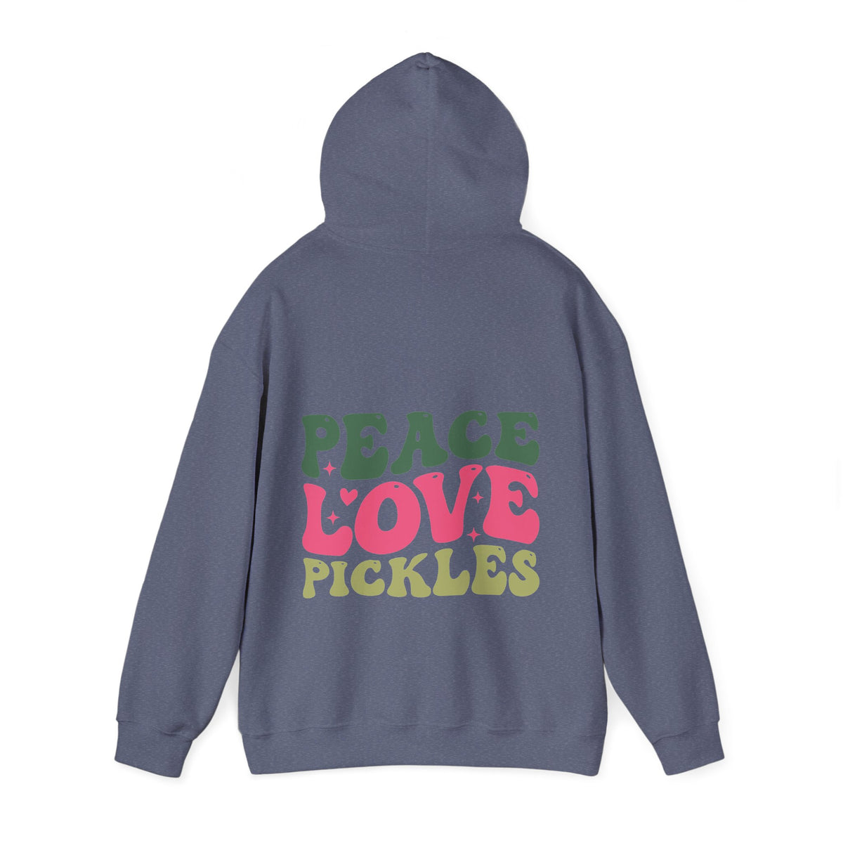 Peace Love Pickles Hoodie — Retro Groovy Graphic Hoodie
