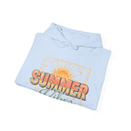 Summer Vibes Hoodie — Retro Sunset Graphic Pullover