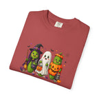 Halloween Trio T-Shirt — Cute Witch, Ghost & Pumpkin Costume Tee