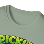 Adult Unisex Pickle Time T-Shirt — Cute Cartoon Pickle Jar Tee