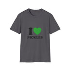 T-Shirt — "I  Pickles" Graphic Tee (Green Heart)