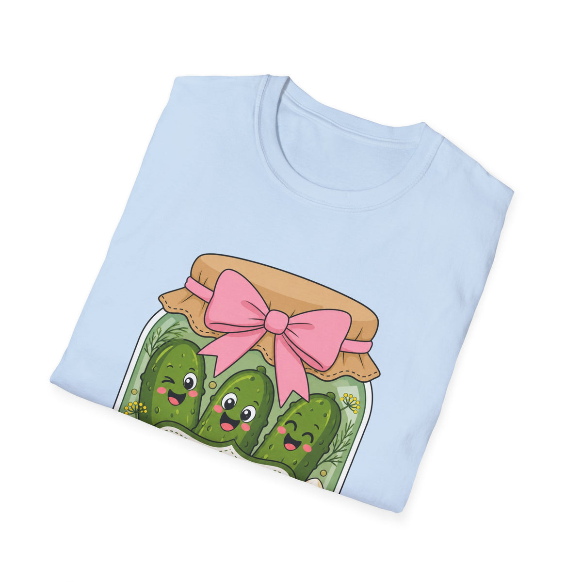 Adult - Unisex Tee - Dill With It Cute Pickle Jar Graphic Tee