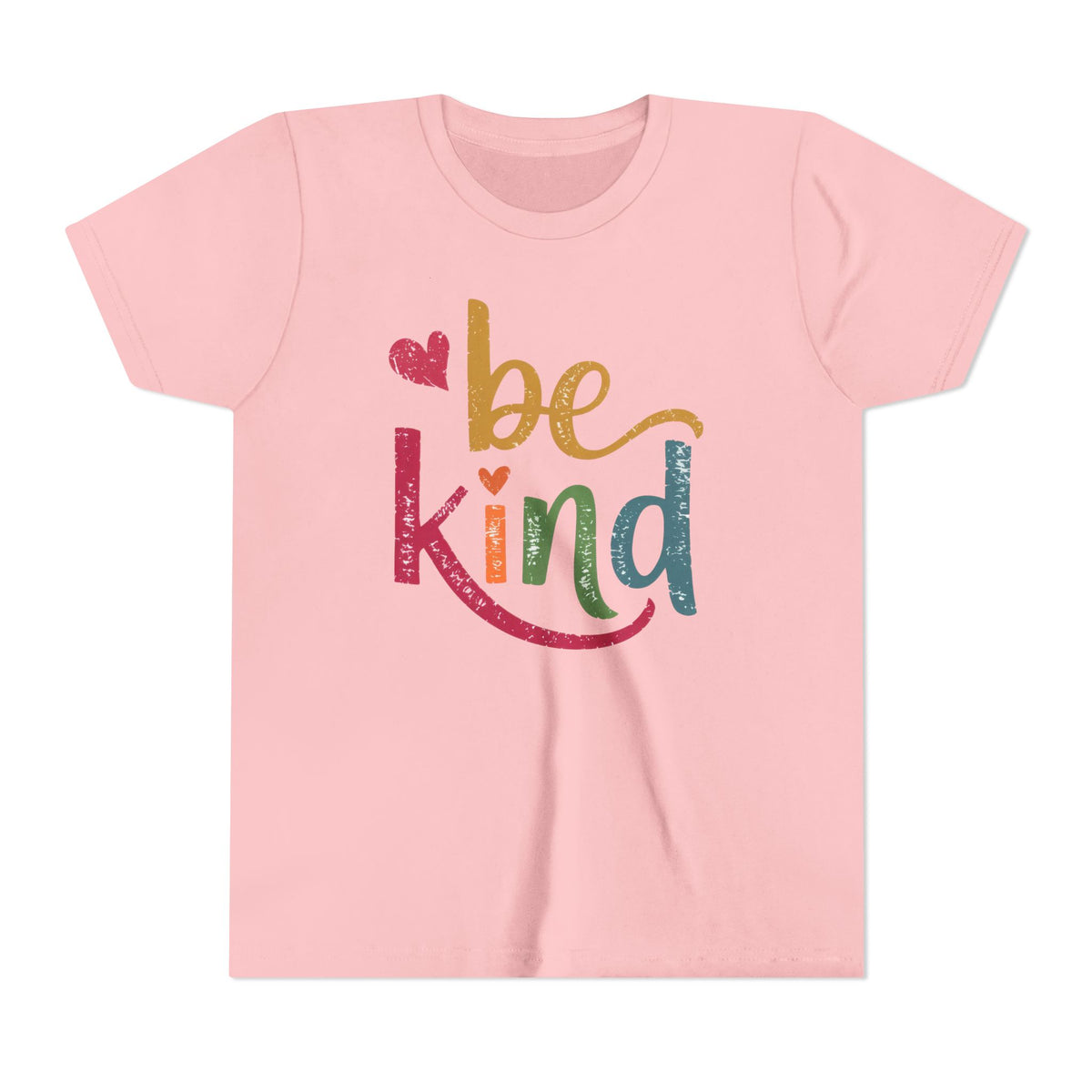 Kids Tee — 'Be Kind' Colorful Heart Graphic