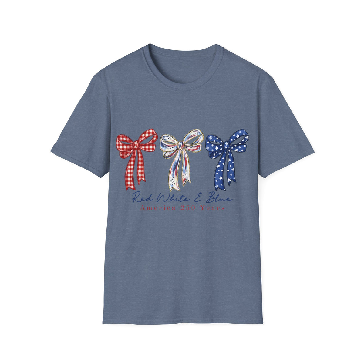 Patriotic Red White & Blue Bow T-Shirt