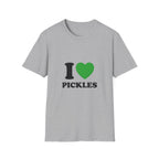 T-Shirt — "I  Pickles" Graphic Tee (Green Heart)