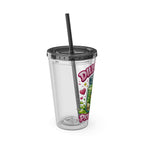 Pickle Time Tumbler with Straw — Cute 'Dill With It' 16oz Cold Cup