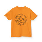 Kids 'Hello Fall' Tee — Playful Pumpkin & Autumn Words