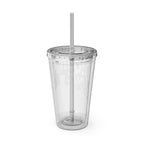 Tequila Lime & Sunshine 16oz Tumbler with Straw
