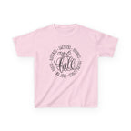 Kids 'Hello Fall' Tee — Playful Pumpkin & Autumn Words