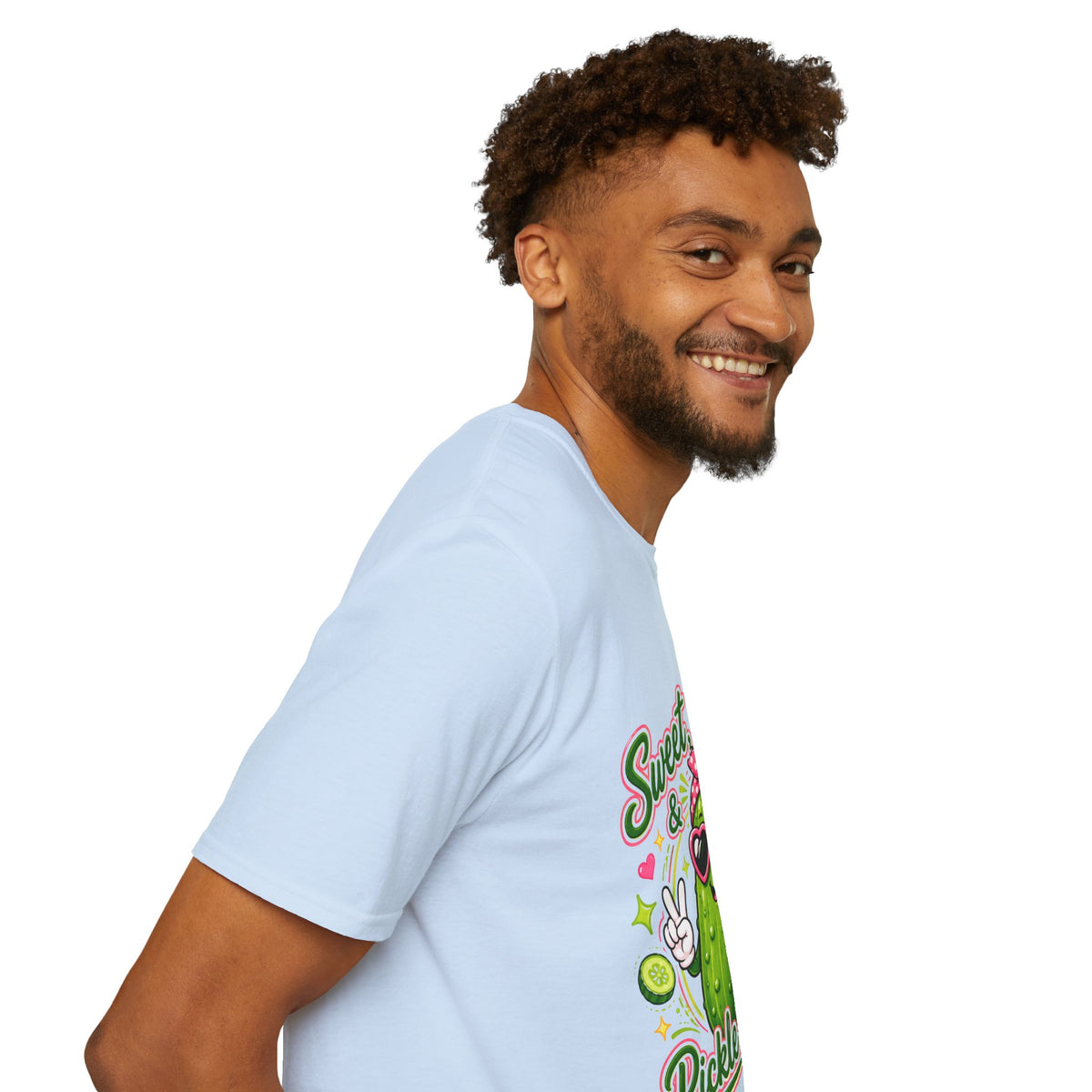 Sweet Sassy Pickle T-Shirt — "Sweet, Sassy & Pickle Obsessed" Cute Cactus/Pickle Graphic Tee