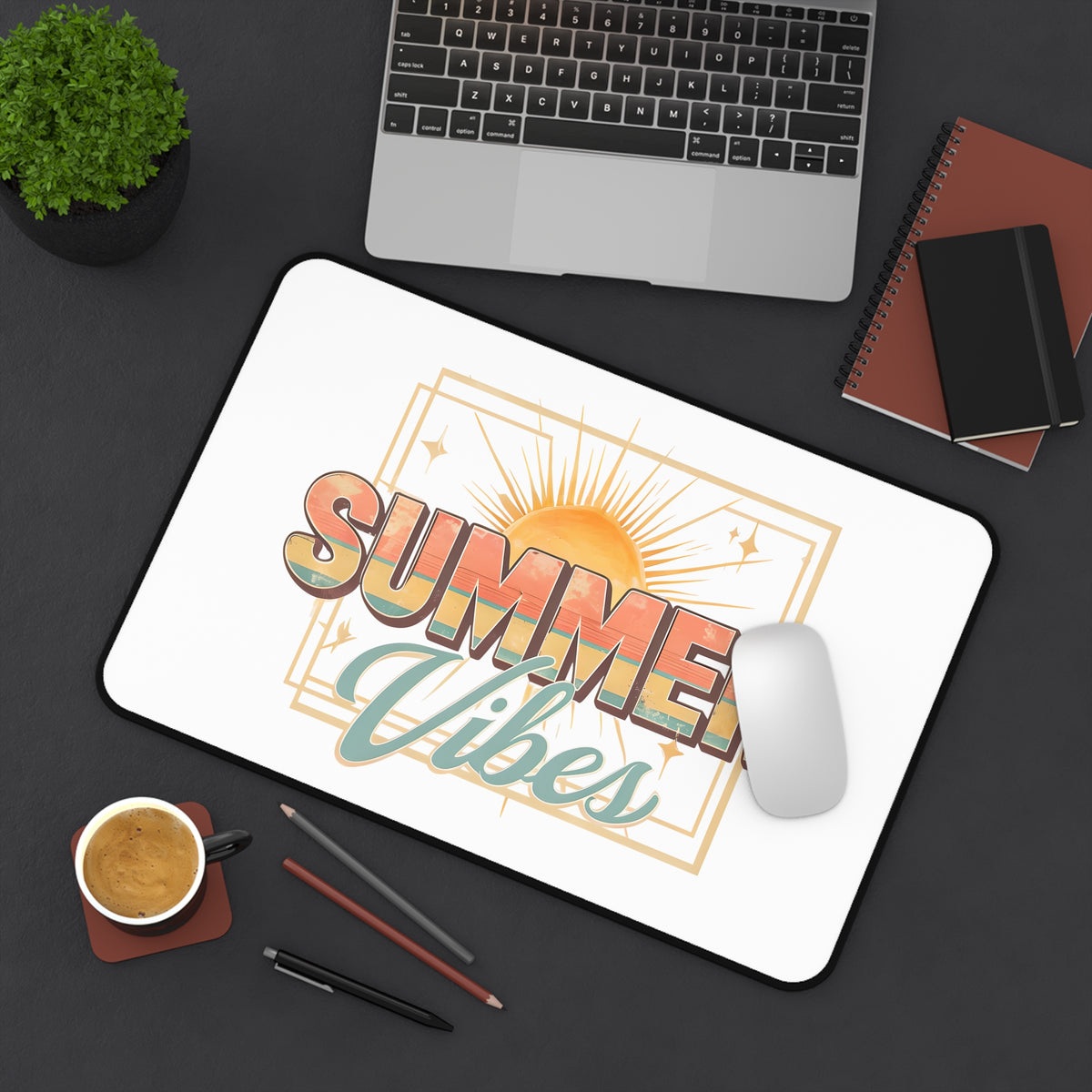 Custom Neoprene Desk Mat — Personalized Office & Home Workspace Accessory