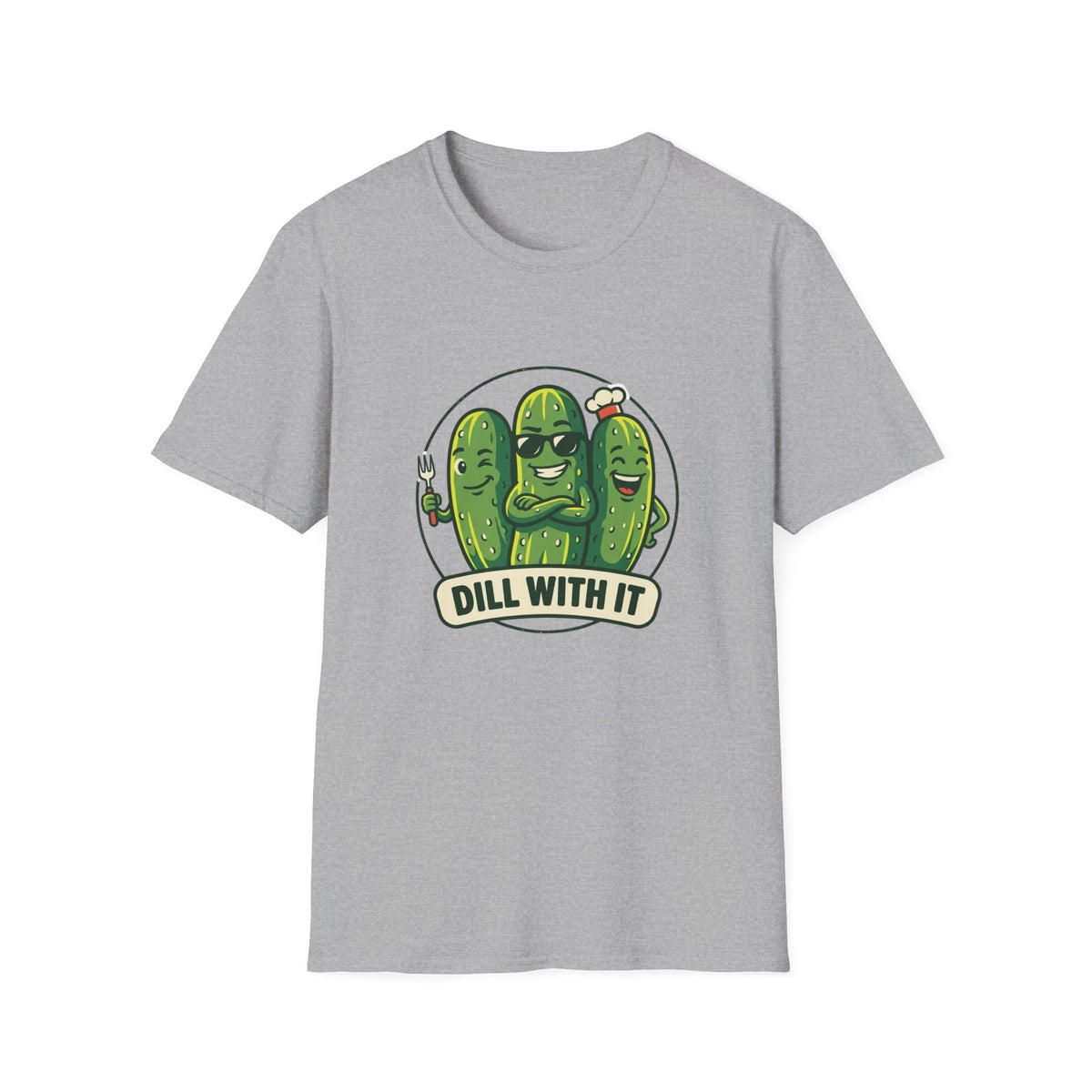 Dill With It T-Shirt — Funny Pickle Graphic Tee