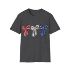 Patriotic Red White & Blue Bow T-Shirt