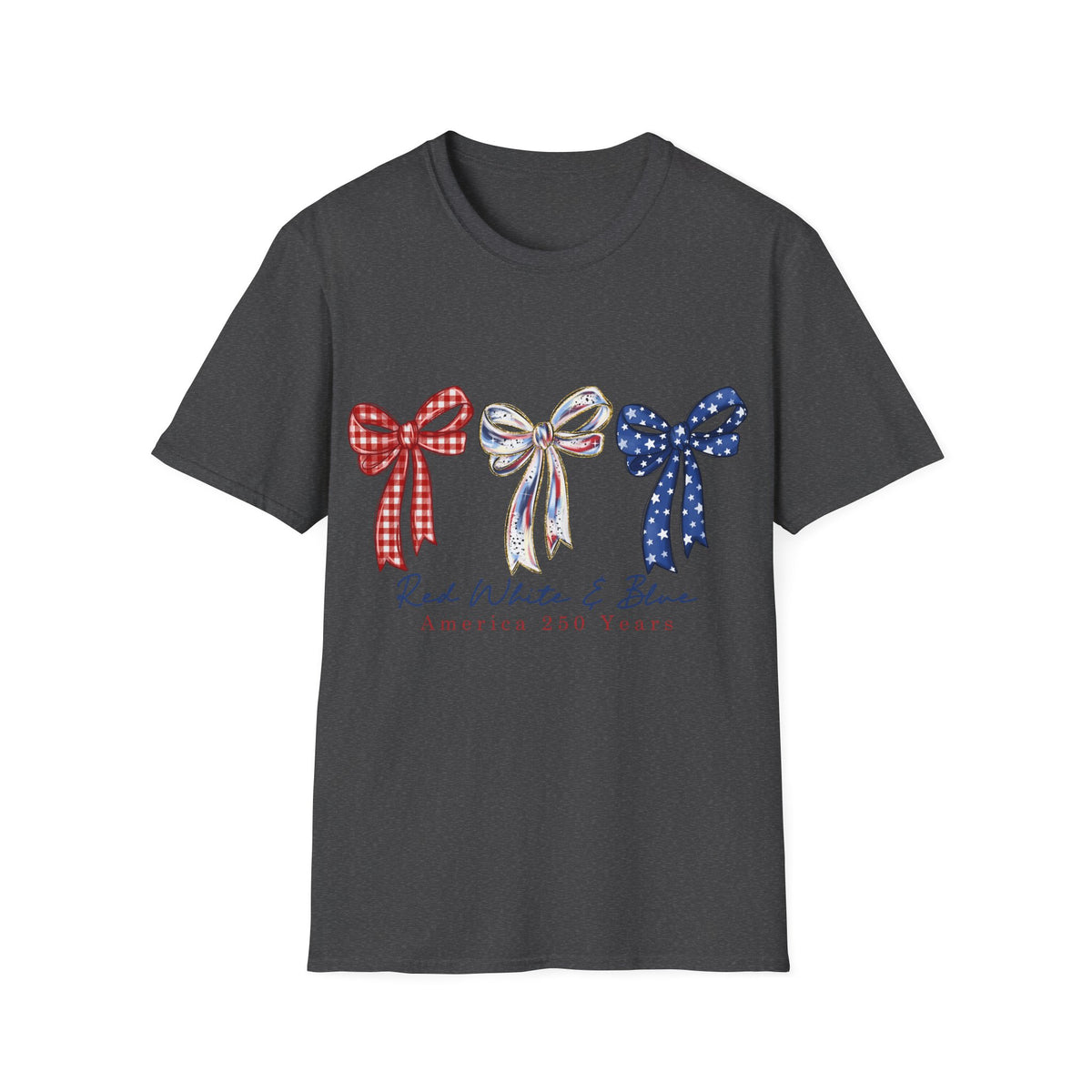 Patriotic Red White & Blue Bow T-Shirt