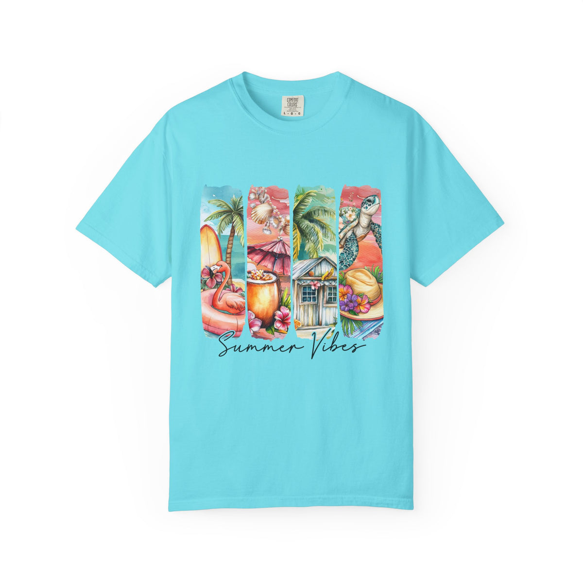 Summer Vibes T-Shirt — Tropical Beach Graphic Tee