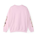 Ghost & Sunflower Crewneck Sweatshirt — Spooky Autumn Floral Pullover