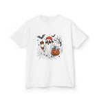 Kids Halloween Ghost Tee - Cute Pumpkin & Candy Corn Costume