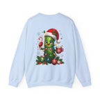 Christmas Cactus Sweatshirt — Cute Santa Hat Holiday Crewneck