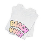 Beach Vibes T-Shirt — Pastel Retro Graphic Tee