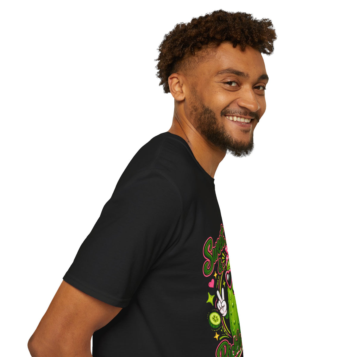 Sweet Sassy Pickle T-Shirt — "Sweet, Sassy & Pickle Obsessed" Cute Cactus/Pickle Graphic Tee