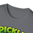 Adult Unisex Pickle Time T-Shirt — Cute Cartoon Pickle Jar Tee