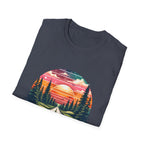Country Roads Sunset T-Shirt — 'Country Roads Take Me Home' Retro Nature Tee