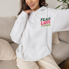 Peace Love Pickles Hoodie — Retro Groovy Graphic Hoodie