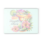 Glass Cutting Board — Margarita Weather Tropical Cocktail Design