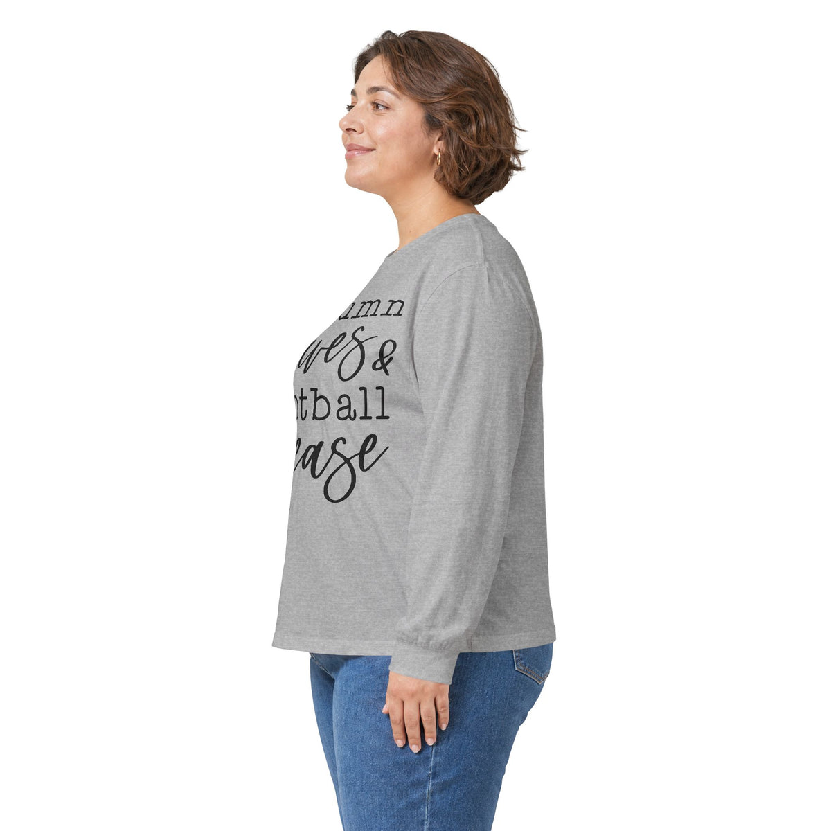 Autumn Leaves & Football Please Long Sleeve Tee