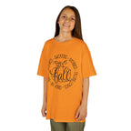 Kids 'Hello Fall' Tee — Playful Pumpkin & Autumn Words