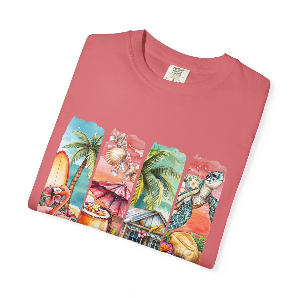 Summer Vibes T-Shirt — Tropical Beach Graphic Tee