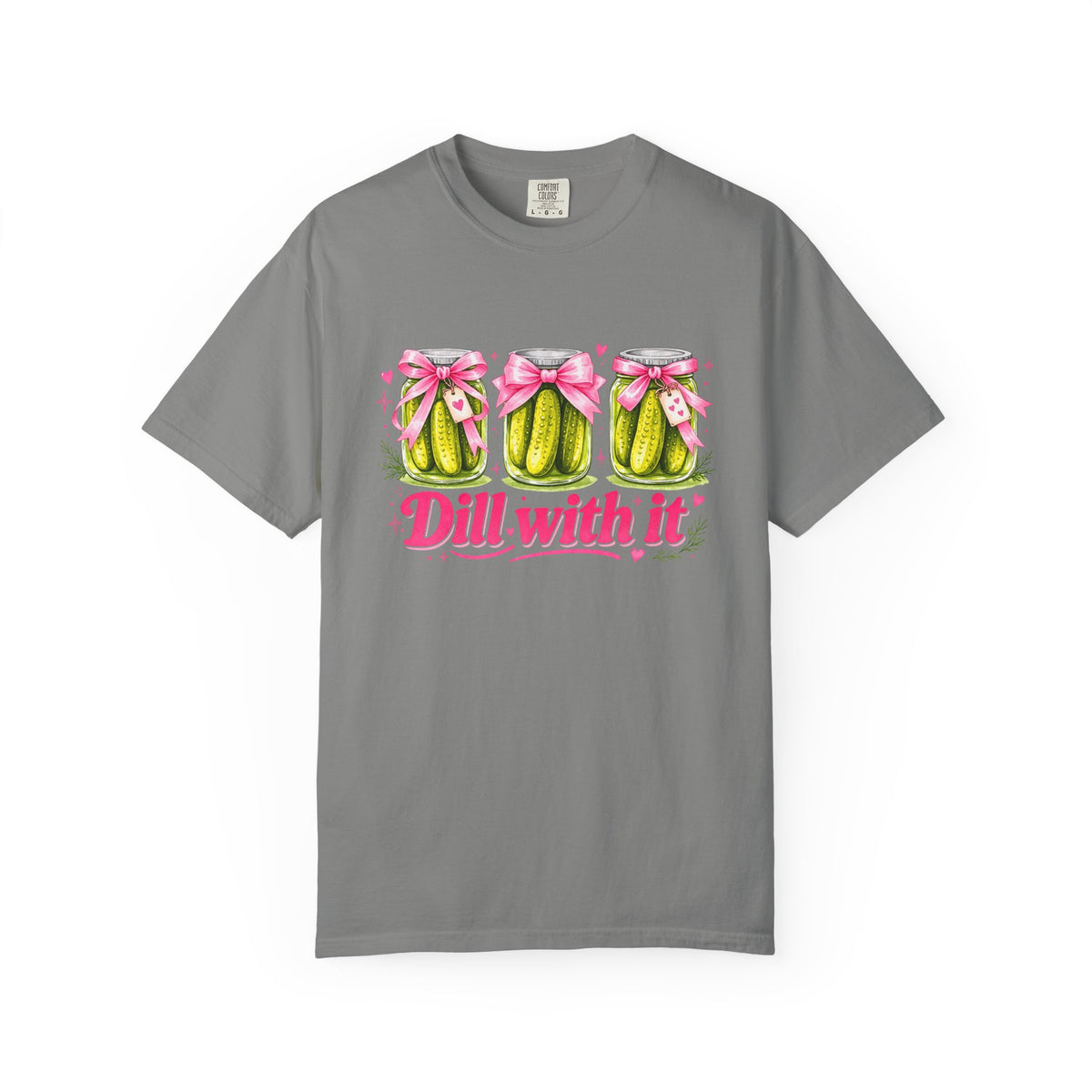 Dill With It T-Shirt — Cute Pickle Graphic Tee for Foodie & Mom Gifts