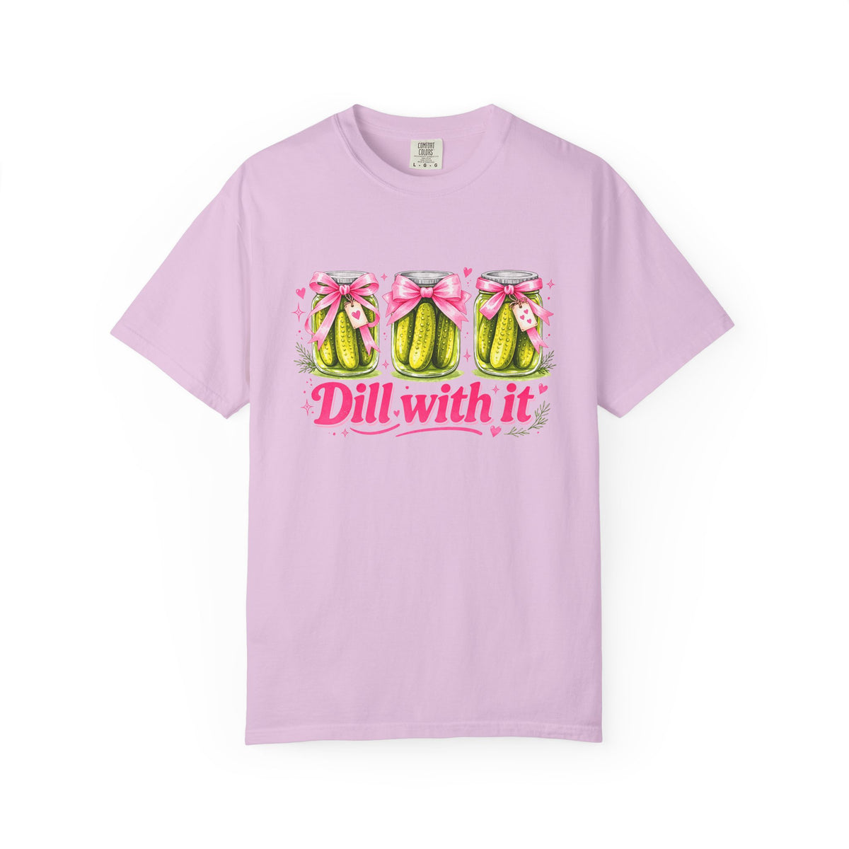 Dill With It T-Shirt — Cute Pickle Graphic Tee for Foodie & Mom Gifts