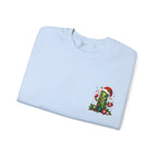 Christmas Cactus Sweatshirt — Cute Santa Hat Holiday Crewneck