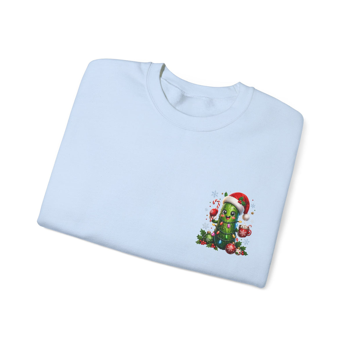 Christmas Cactus Sweatshirt — Cute Santa Hat Holiday Crewneck