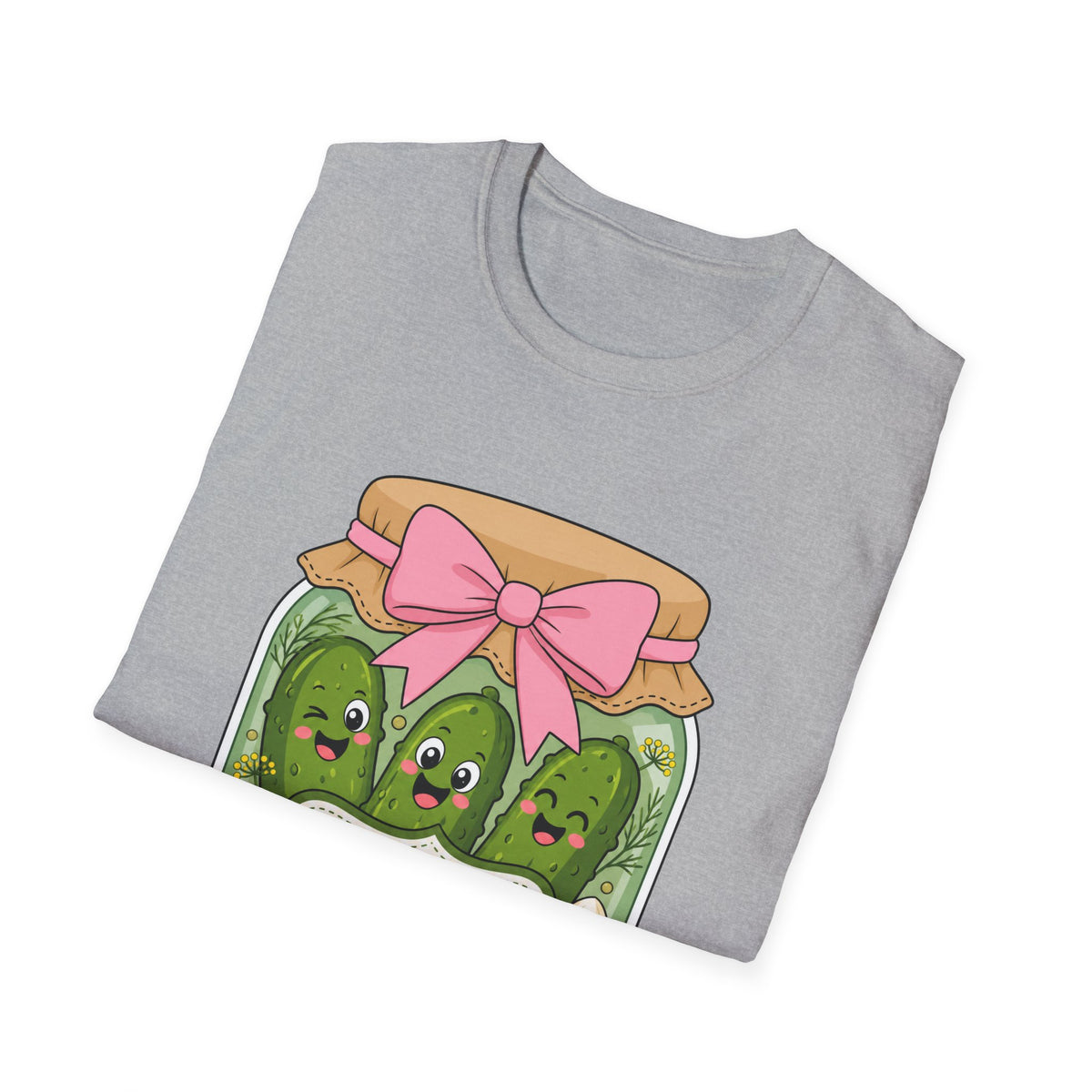 Adult - Unisex Tee - Dill With It Cute Pickle Jar Graphic Tee