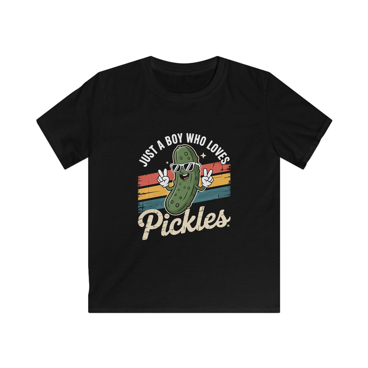 Kids Tee — Retro Dancing Pickle "Pickles" Shirt