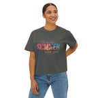 Summer Vibe Boxy Tee — "Take Me Where Summer Never Ends"
