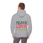 Peace Love Pickles Hoodie — Retro Groovy Graphic Hoodie