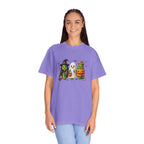 Halloween Trio T-Shirt — Cute Witch, Ghost & Pumpkin Costume Tee