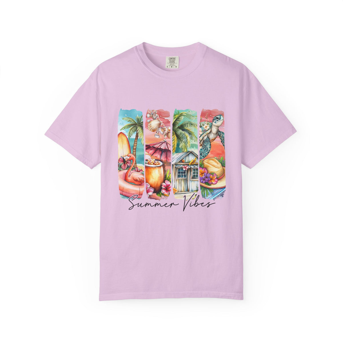Summer Vibes T-Shirt — Tropical Beach Graphic Tee