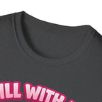 T-Shirt — Cute Kawaii Pickle Jar Design "Dill With It! Pickle Time!" | Funny Foodie Tee