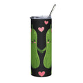 Cute Pickle Couple 20oz Stainless Tumbler — Kawaii Pickle Love Travel Cup