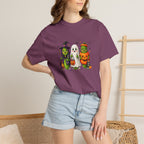 Halloween Trio T-Shirt — Cute Witch, Ghost & Pumpkin Costume Tee