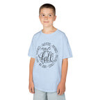 Kids 'Hello Fall' Tee — Playful Pumpkin & Autumn Words