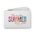 Clutch Bag – “Take Me Where Summer Never Ends” Beachy Wristlet