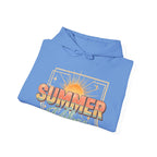 Summer Vibes Hoodie — Retro Sunset Graphic Pullover