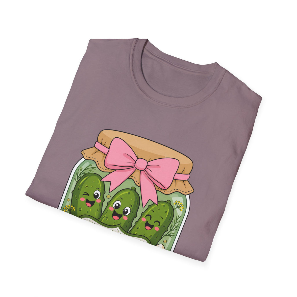 Adult - Unisex Tee - Dill With It Cute Pickle Jar Graphic Tee