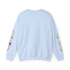 Ghost & Sunflower Crewneck Sweatshirt — Spooky Autumn Floral Pullover
